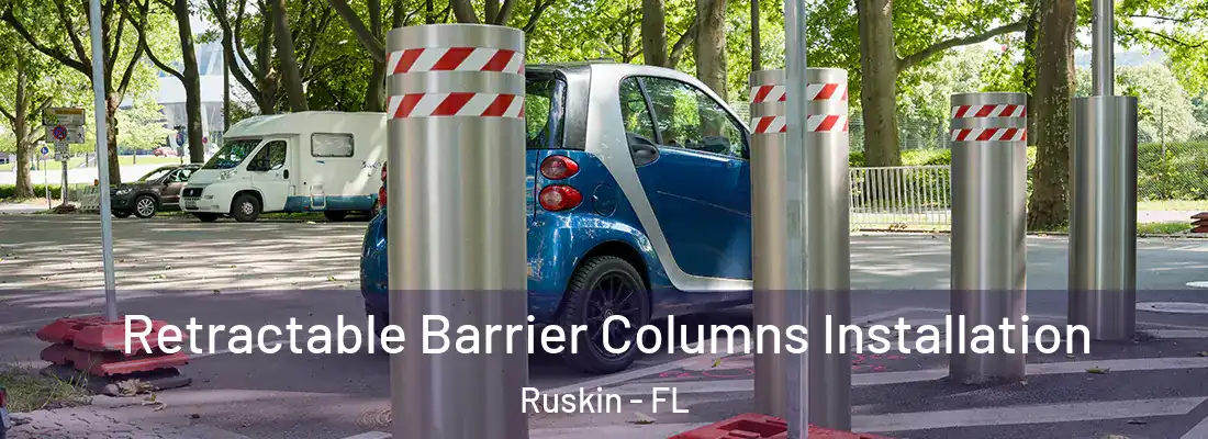  Retractable Barrier Columns Installation Ruskin - FL